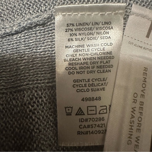 NWT Lou & Grey Knit Halter Light Blue Dress size Small reg $98 - Picture 5 of 5